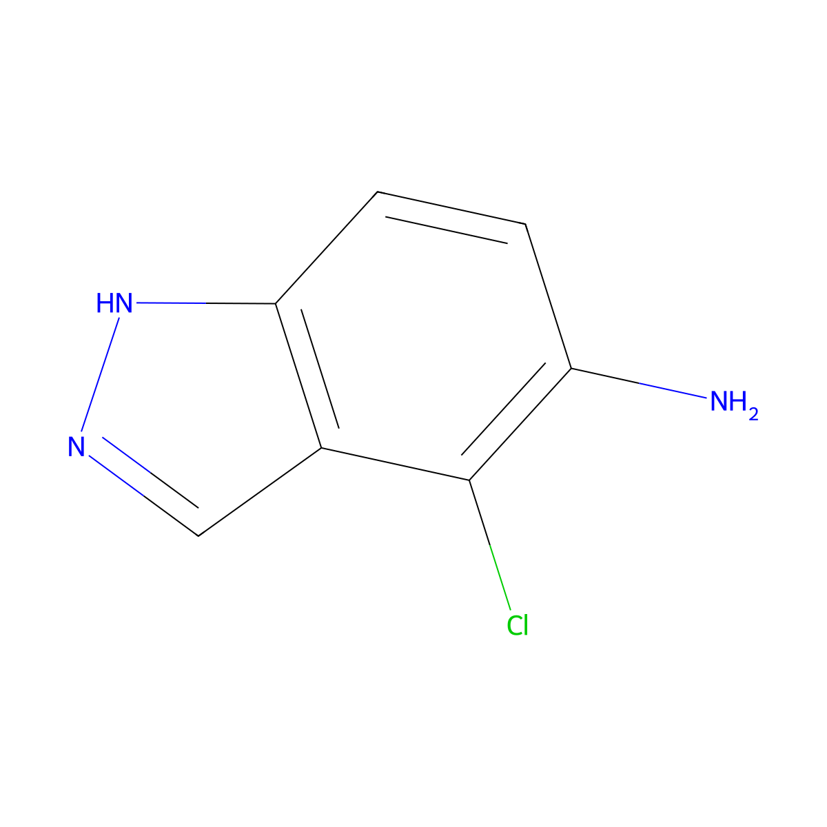 4-Chloro-1H-indazol-5-amine molecular structure, CAS 1082041-33-5