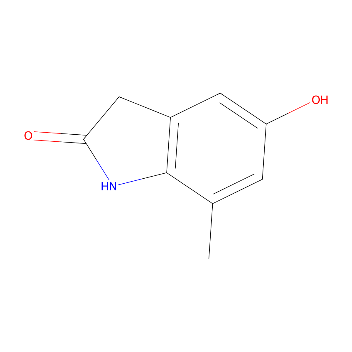 7-Methyl-5-hydroxy-2-oxindole molecular structure, CAS 1082041-62-0