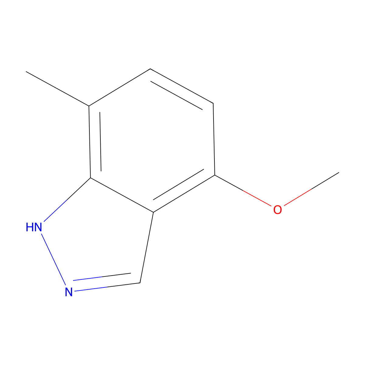 4-methoxy-7-methyl-1H-indazole molecular structure, CAS 1082041-64-2
