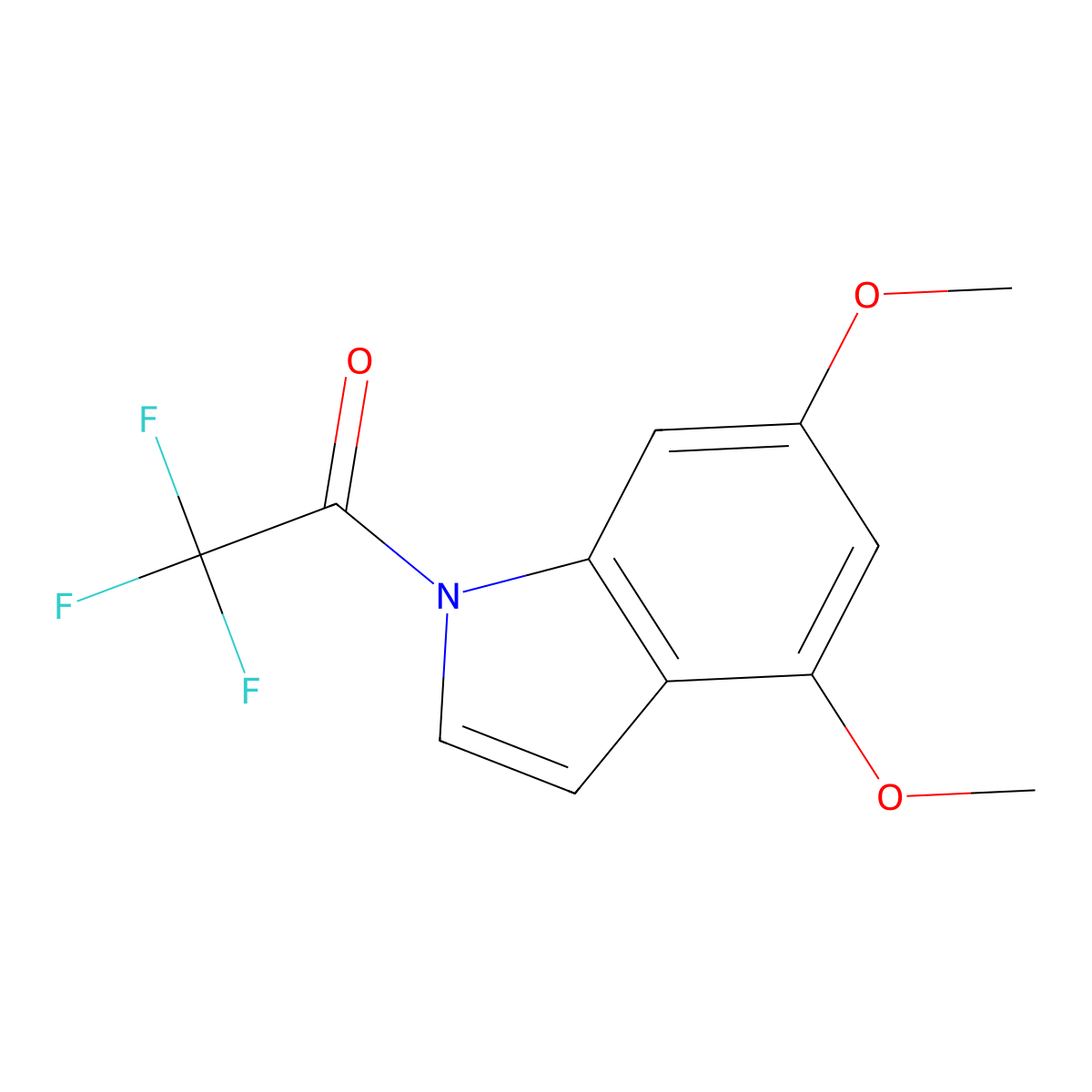 4,6-Dimethoxy-1-trifluoroacetyl indole molecular structure, CAS 1082042-03-2