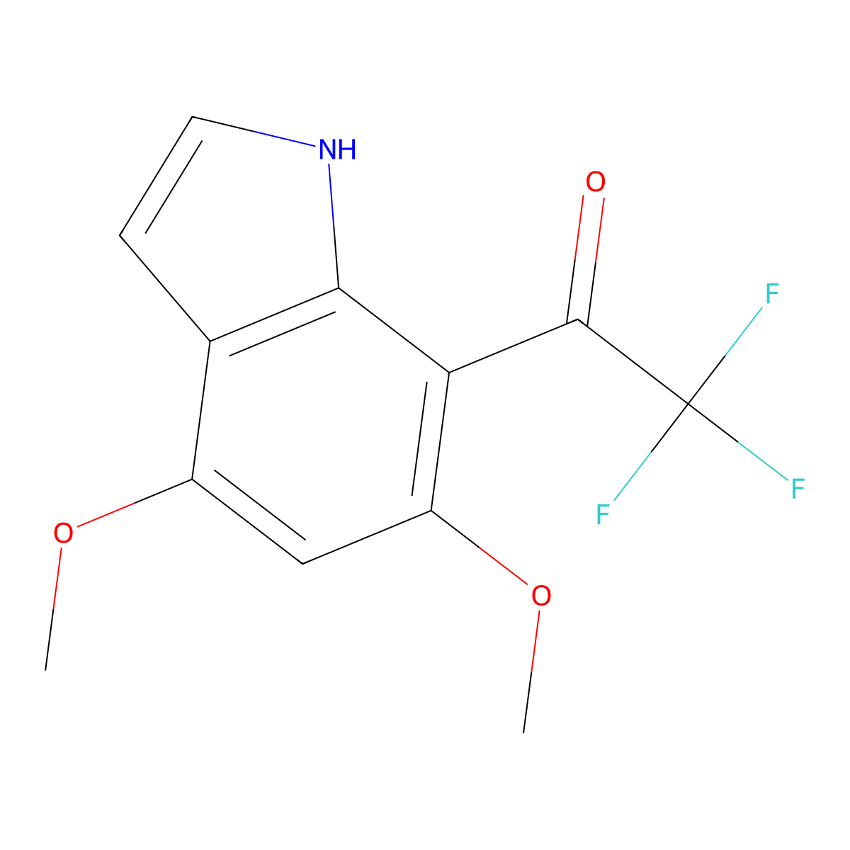 4,6-Dimethoxy-7-trifluoroacetylindole molecular structure, CAS 1082042-11-2