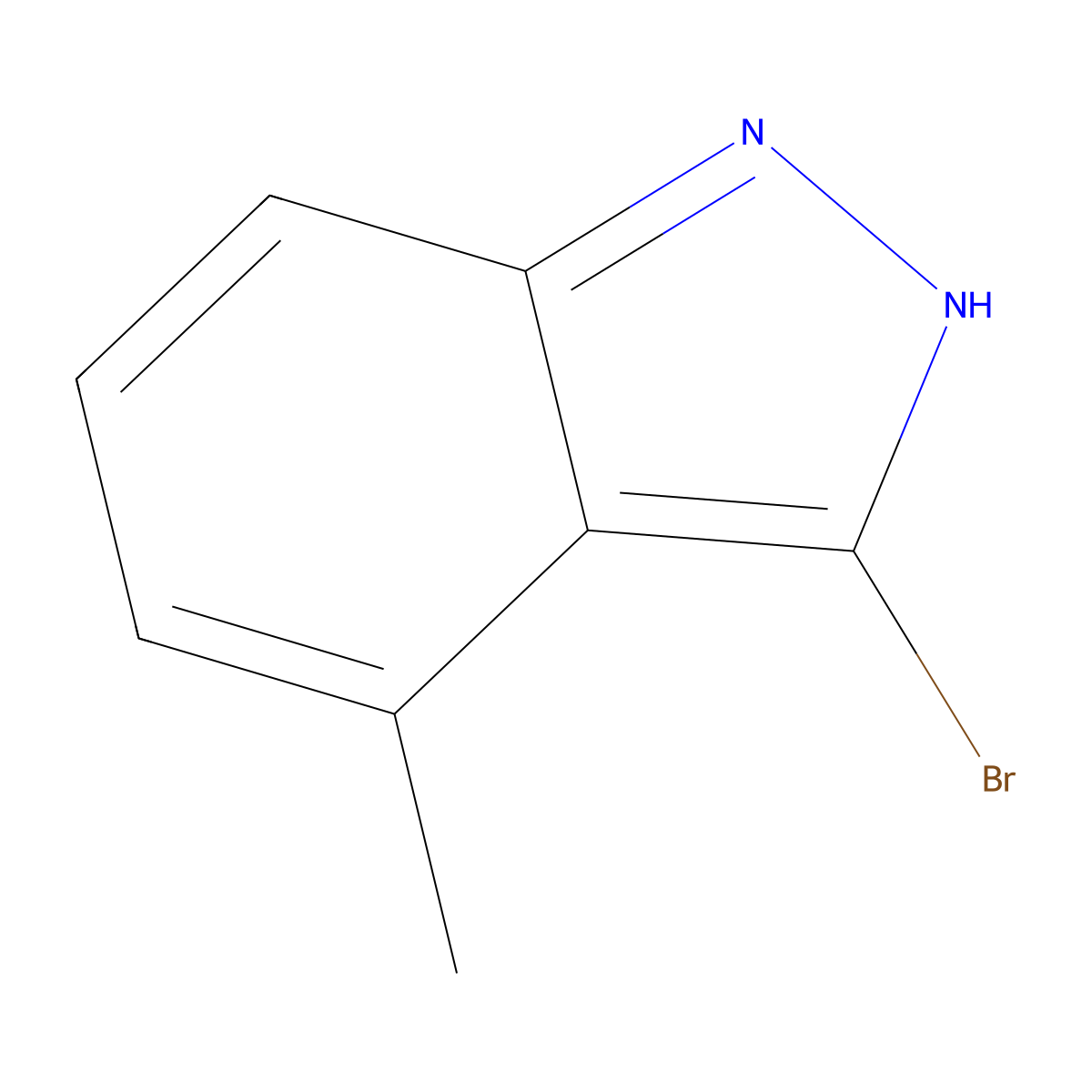 3-Bromo-4-methyl-1H-indazole molecular structure, CAS 1082042-31-6