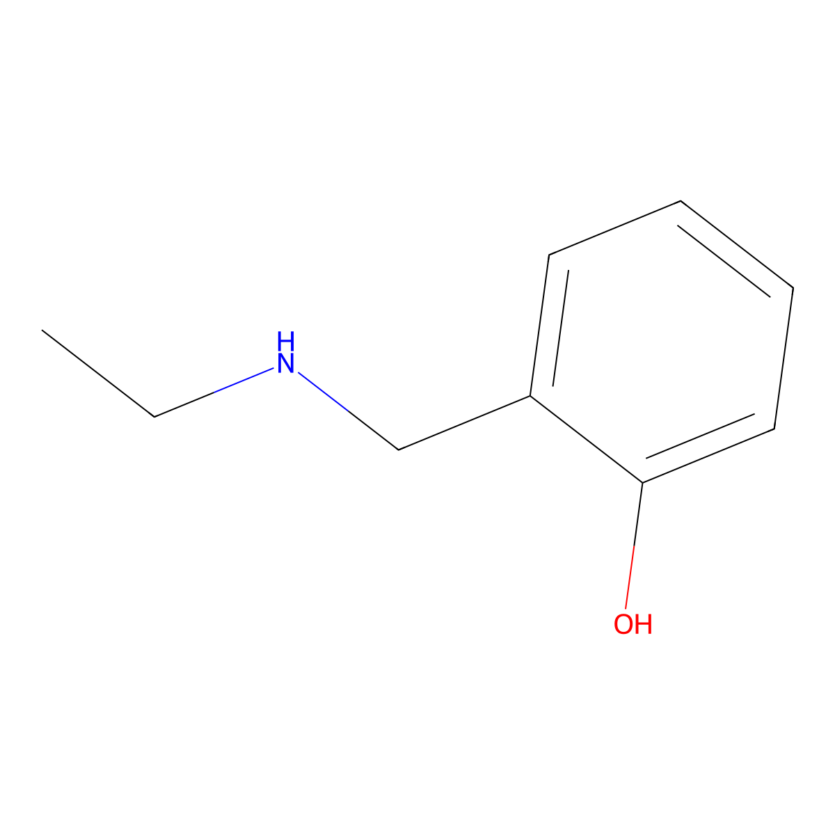 2-[(Ethylamino)methyl]phenol molecular structure, CAS 108206-05-9