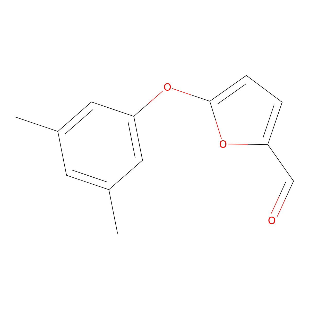 5-(3,5-Dimethylphenoxy)furan-2-carbaldehyde molecular structure, CAS 1082119-69-4