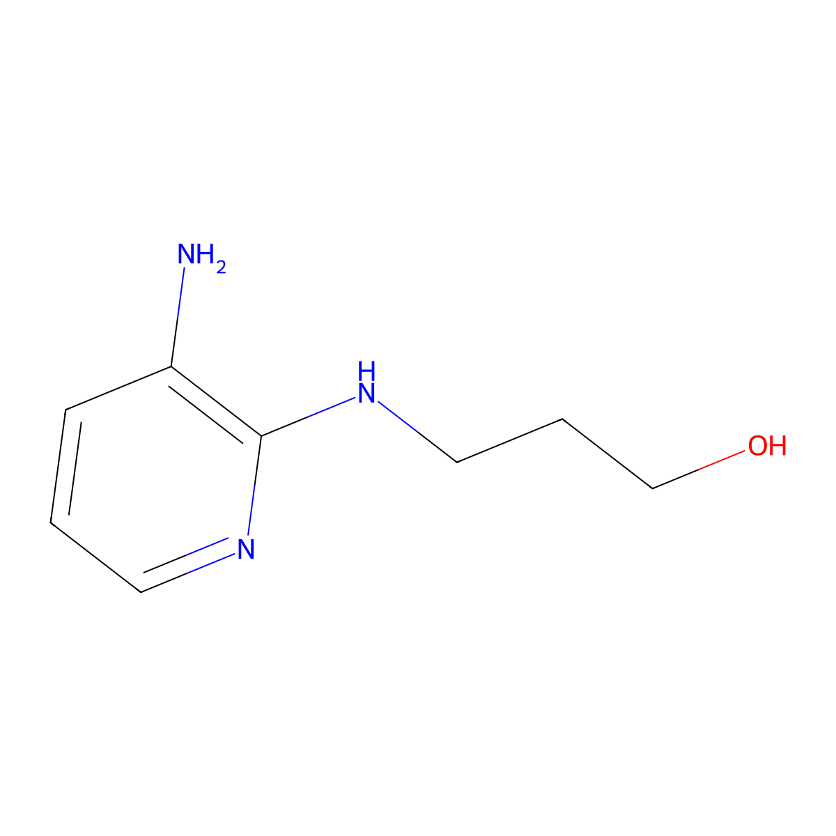 3-[(3-Amino-2-pyridinyl)amino]-1-propanol molecular structure, CAS 1082123-99-6