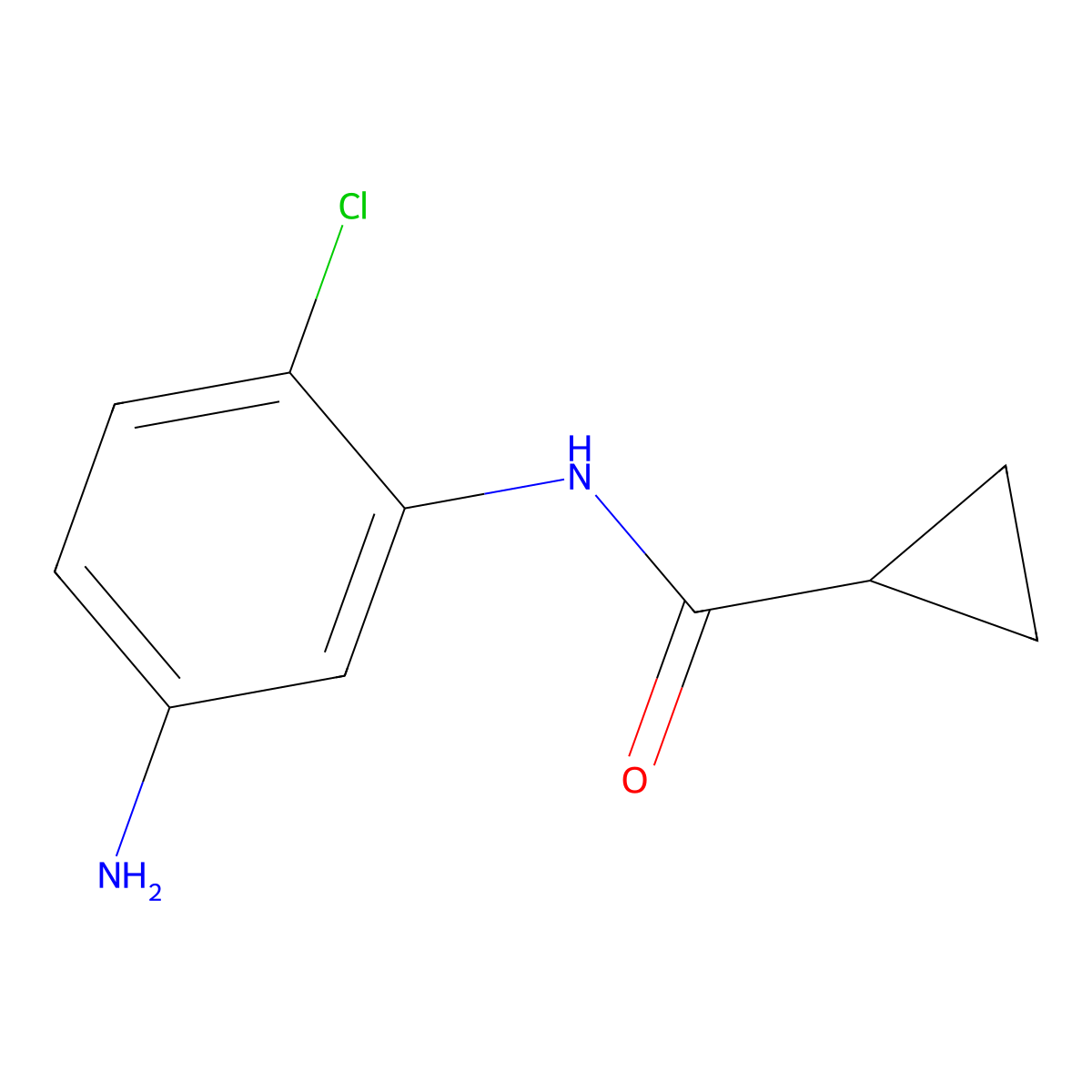 N-(5-Amino-2-chlorophenyl)cyclopropanecarboxamide molecular structure, CAS 1082128-59-3
