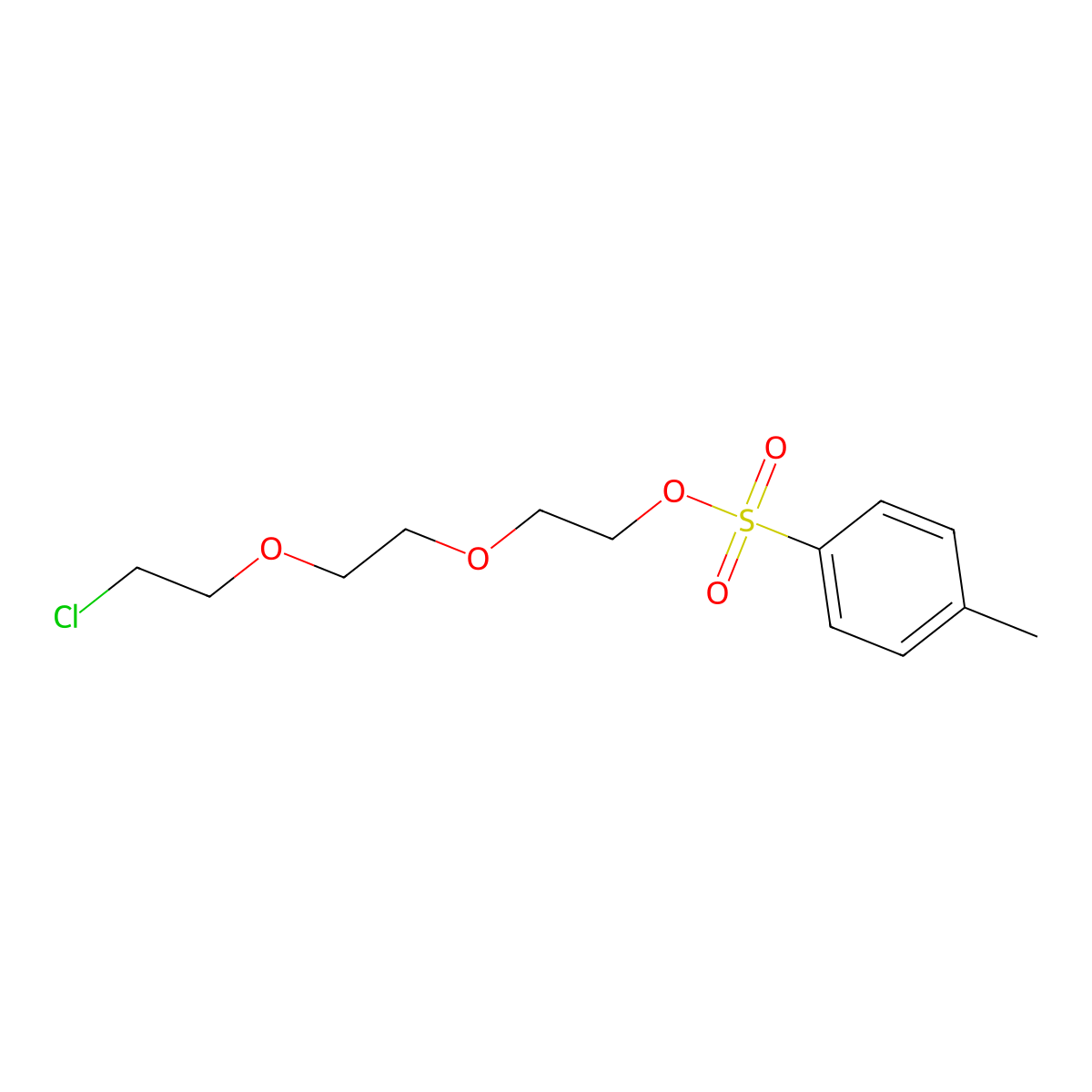 p-Toluenesulfonic acid 2-[2-(2-chloroethoxy)ethoxy]ethyl ester molecular structure, CAS 108213-17-8