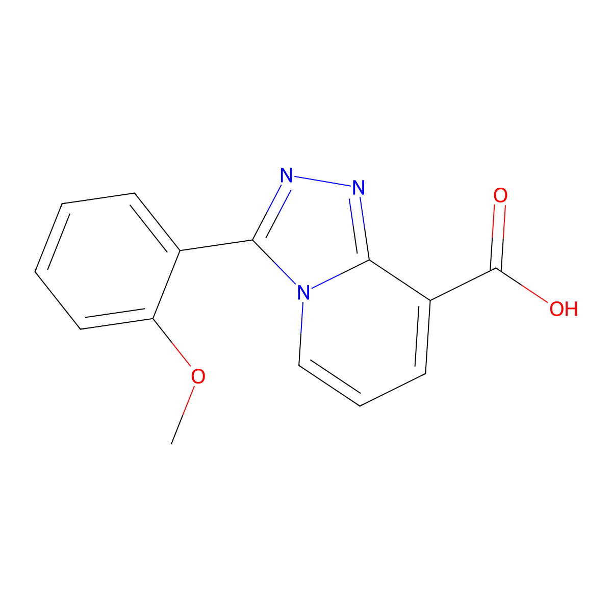 3-(2-Methoxyphenyl)-[1,2,4]triazolo[4,3-a]pyridine-8-carboxylic acid molecular structure, CAS 1082143-85-8