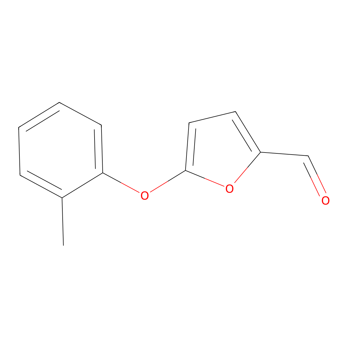 5-(o-Tolyloxy)furan-2-carbaldehyde molecular structure, CAS 1082144-32-8