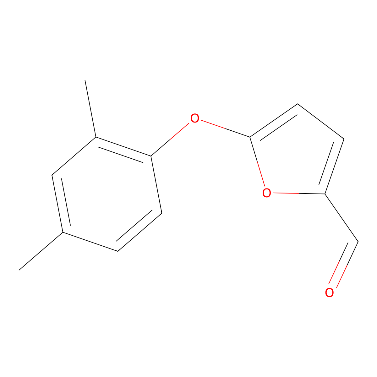 5-(2,4-Dimethylphenoxy)furan-2-carbaldehyde molecular structure, CAS 1082144-34-0
