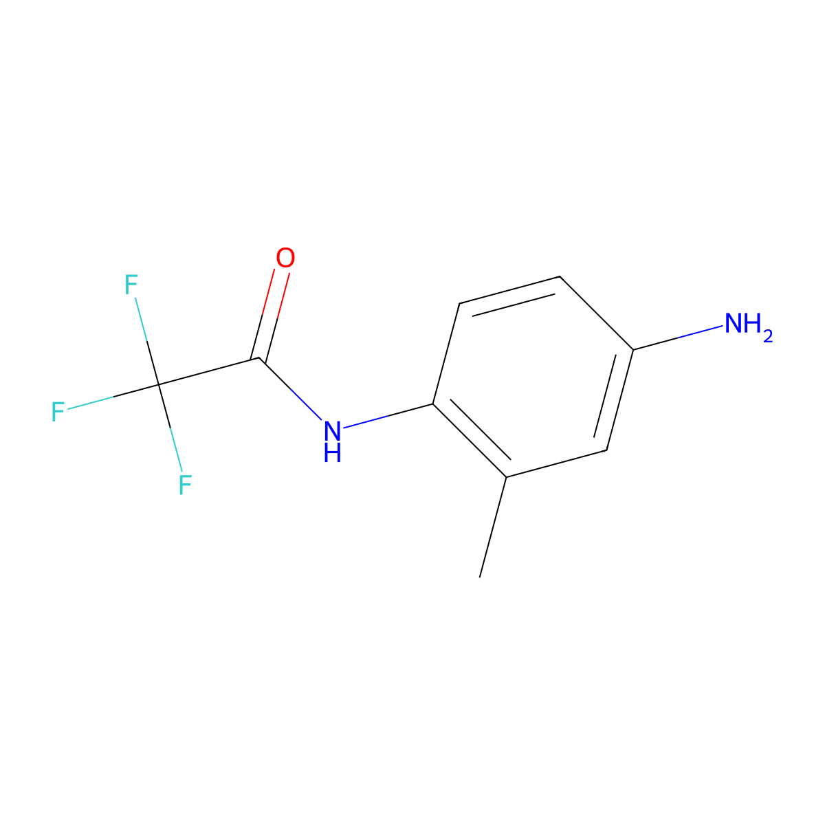 N-(4-amino-2-methylphenyl)-2,2,2-trifluoroacetamide molecular structure, CAS 1082153-69-2