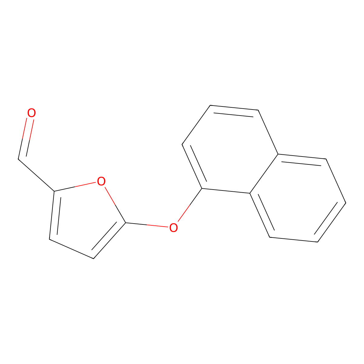 5-(Naphthalen-1-yloxy)furan-2-carbaldehyde molecular structure, CAS 1082168-03-3