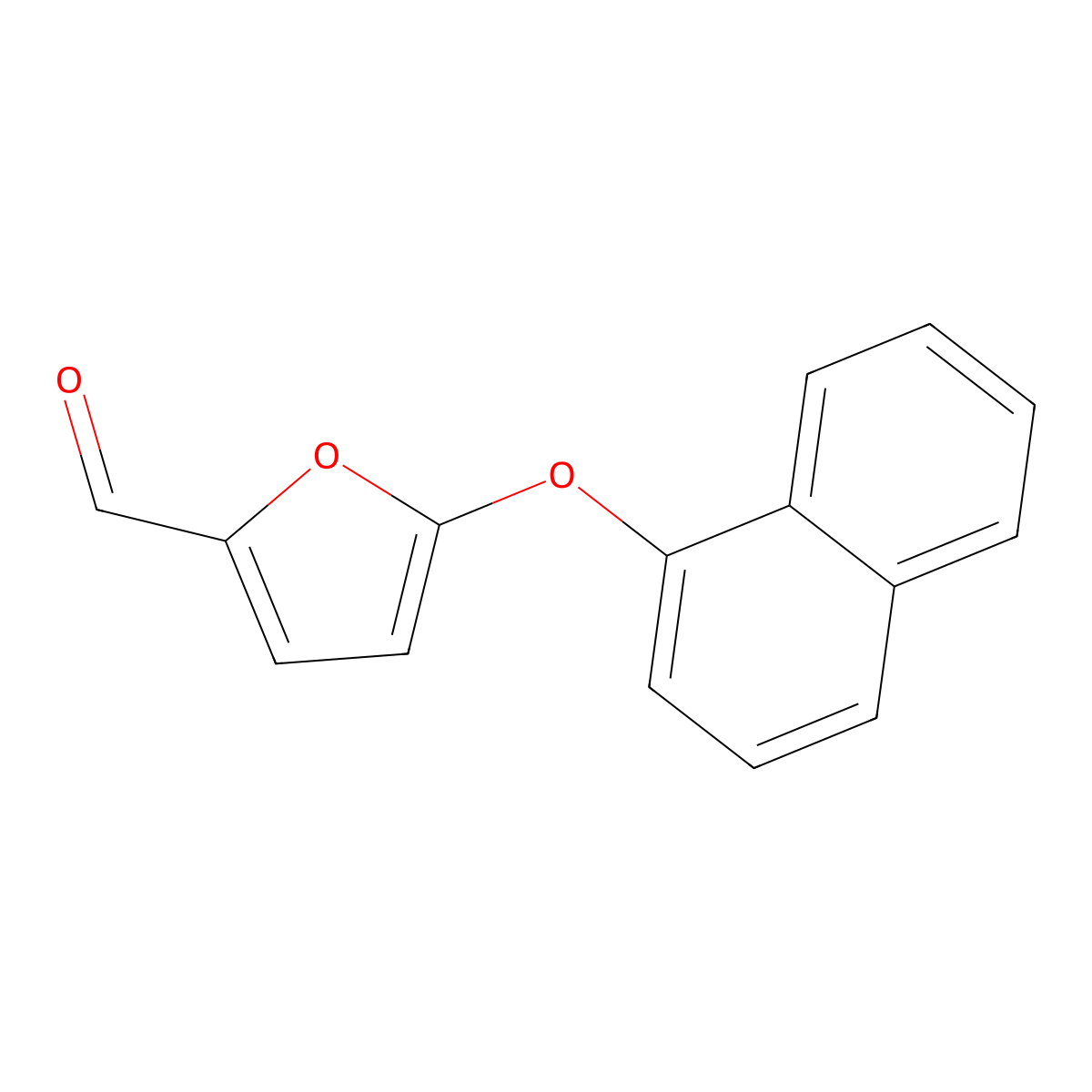 5-(Naphthalen-1-yloxy)furan-2-carbaldehyde molecular structure, CAS 1082168-03-3