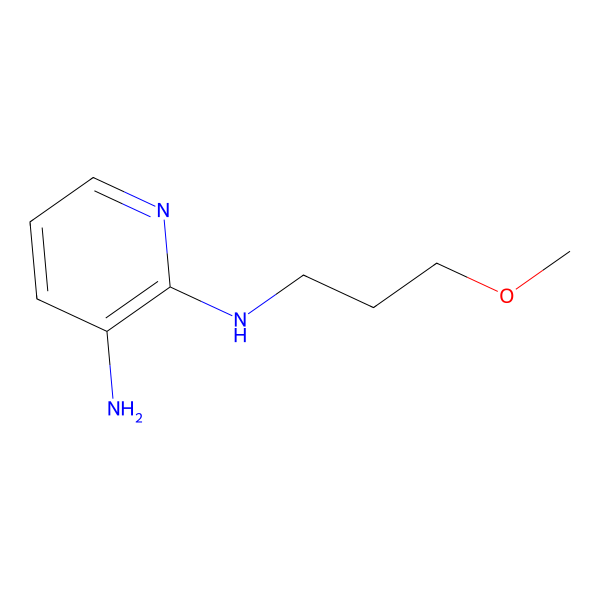 N2-(3-Methoxypropyl)pyridine-2,3-diamine molecular structure, CAS 1082170-57-7