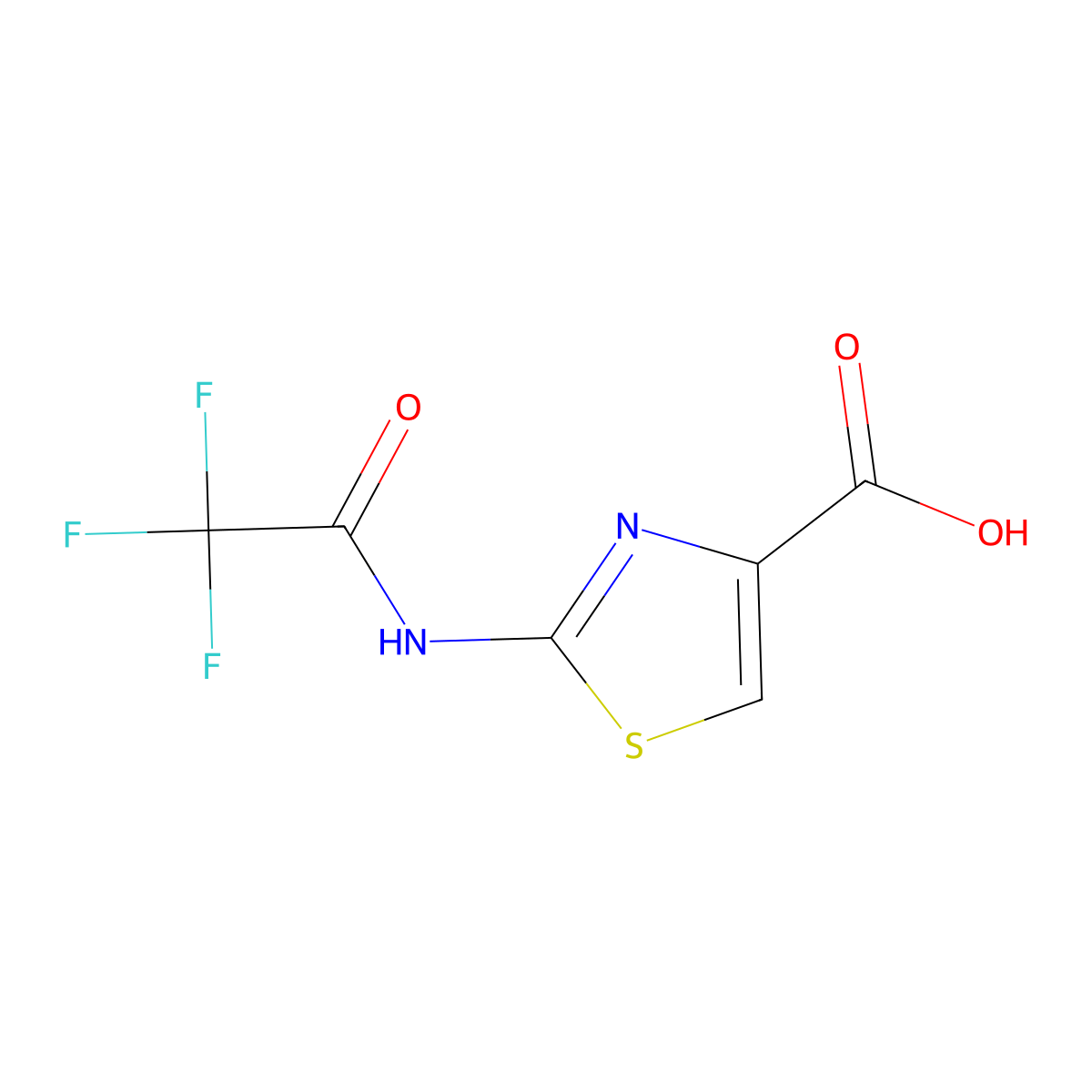 2-(Trifluoroacetamido)-1,3-thiazole-4-carboxylic acid molecular structure, CAS 1082184-11-9