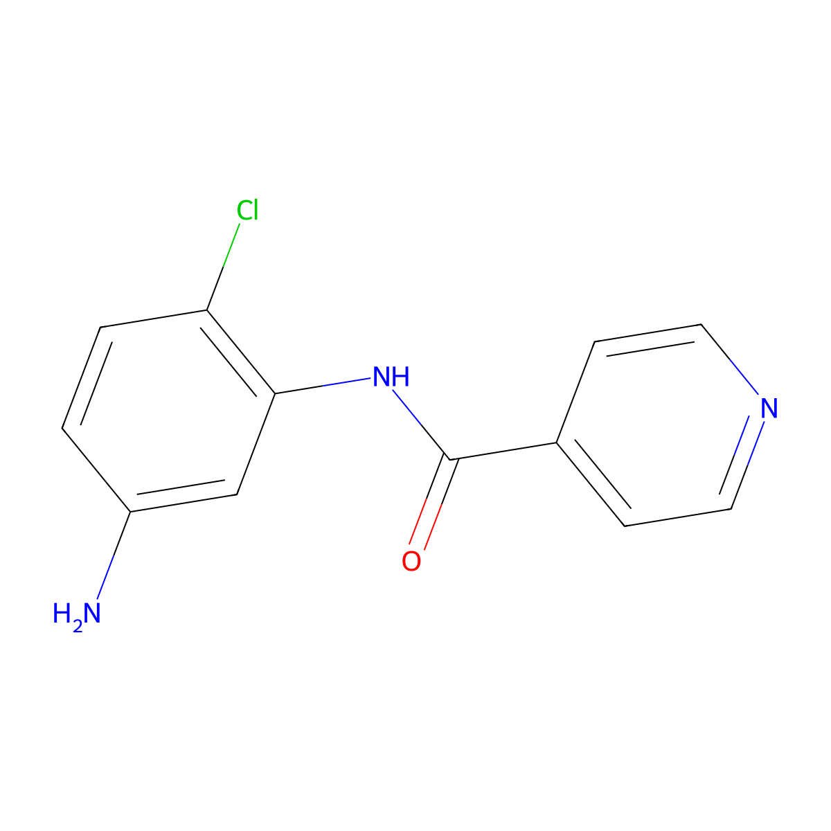 N-(5-Amino-2-chlorophenyl)isonicotinamide molecular structure, CAS 1082186-72-8
