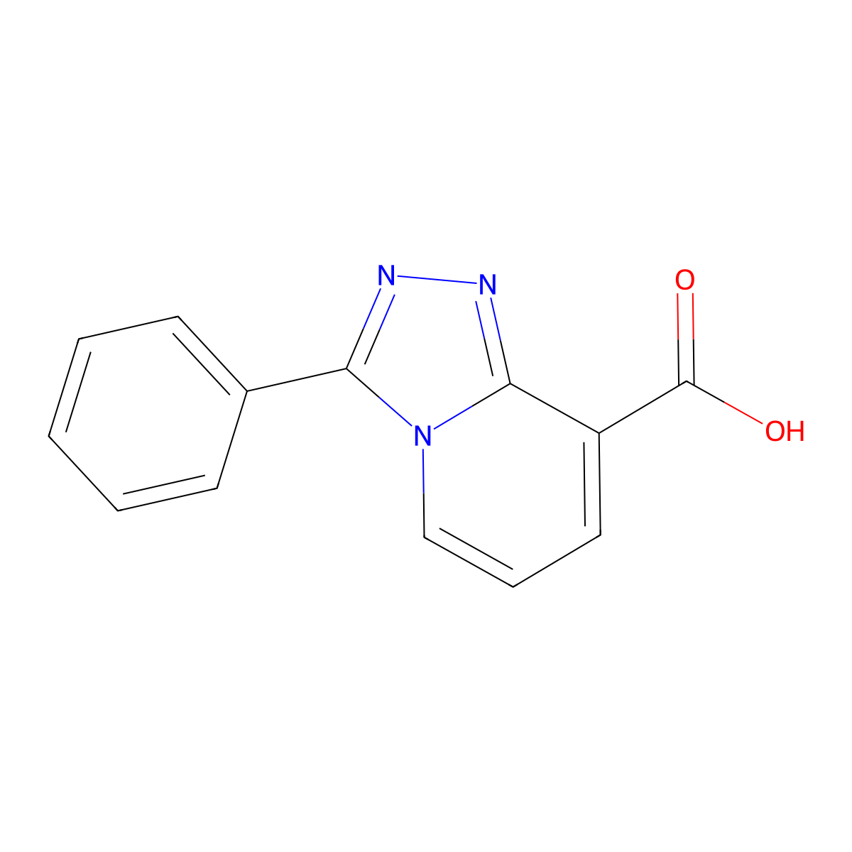 3-Phenyl[1,2,4]triazolo[4,3-a]pyridine-8-carboxylic acid molecular structure, CAS 1082193-69-8