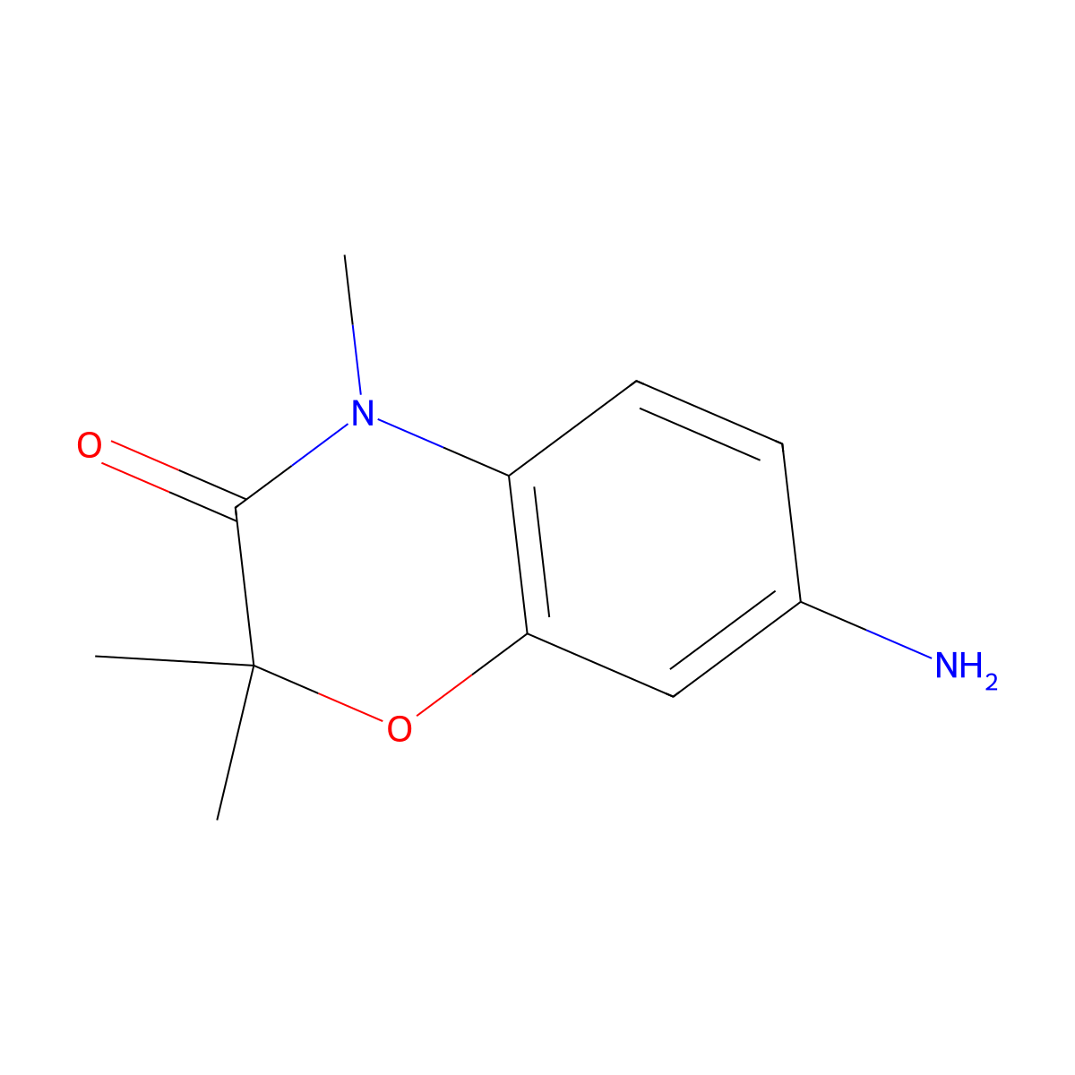 7-Amino-2,2,4-trimethyl-2H-benzo[b][1,4]oxazin-3(4H)-one molecular structure, CAS 1082195-25-2