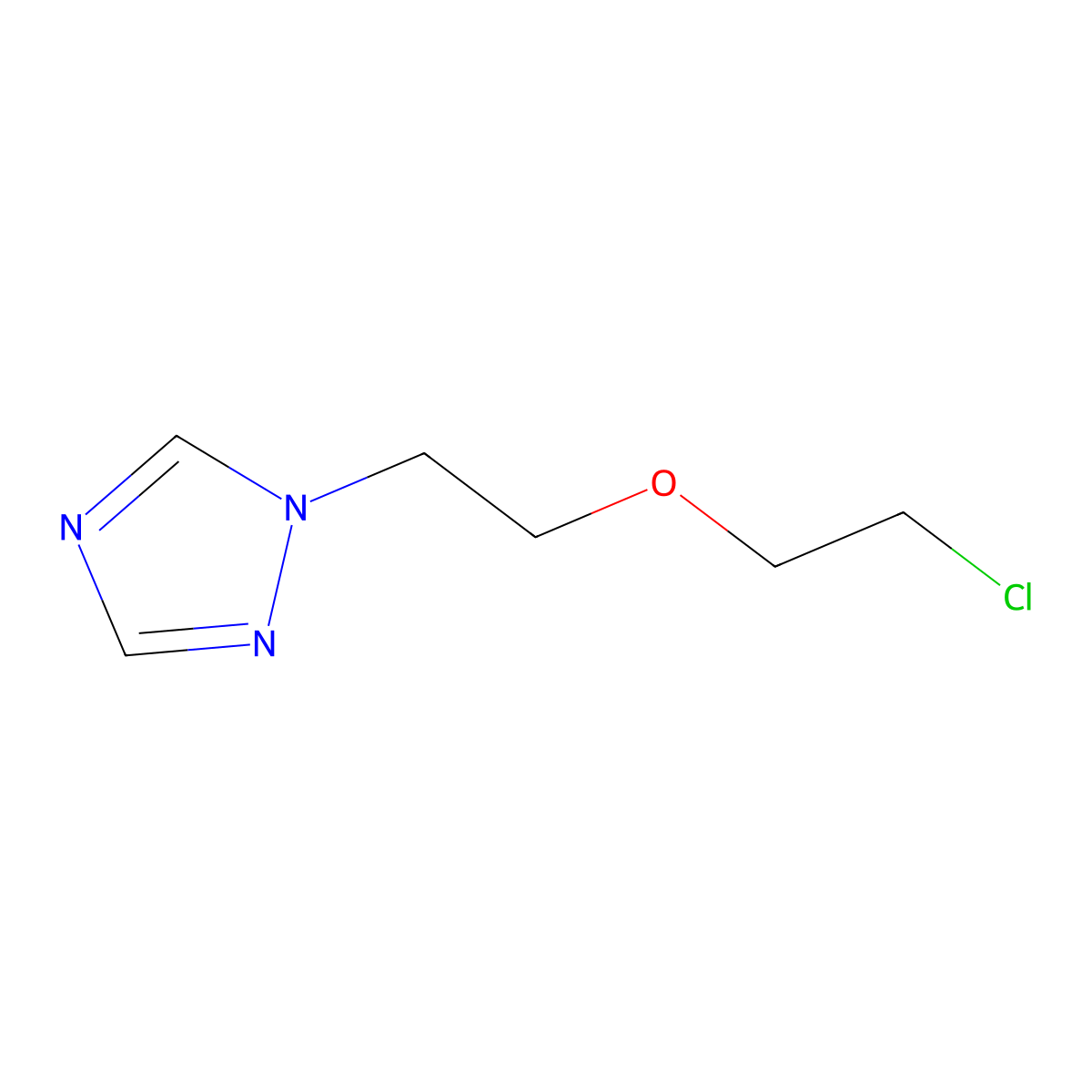 1-[2-(2-chloroethoxy)ethyl]-1H-1,2,4-triazole molecular structure, CAS 108223-79-6