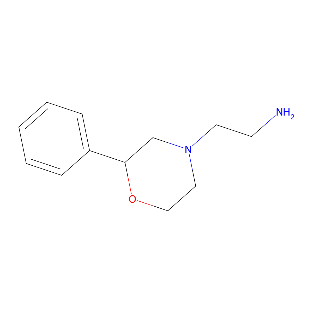 [2-(2-Phenylmorpholin-4-yl)ethyl]amine molecular structure, CAS 1082248-83-6