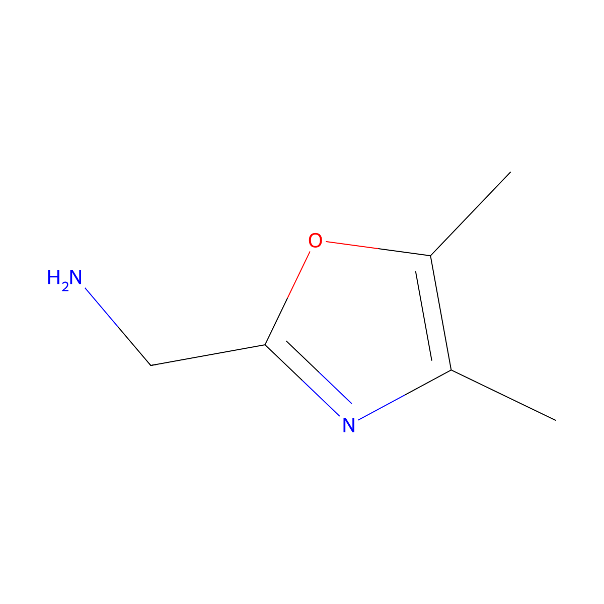 (4,5-Dimethyl-1,3-Oxazol-2-Yl)Methanamine molecular structure, CAS 1082266-72-5