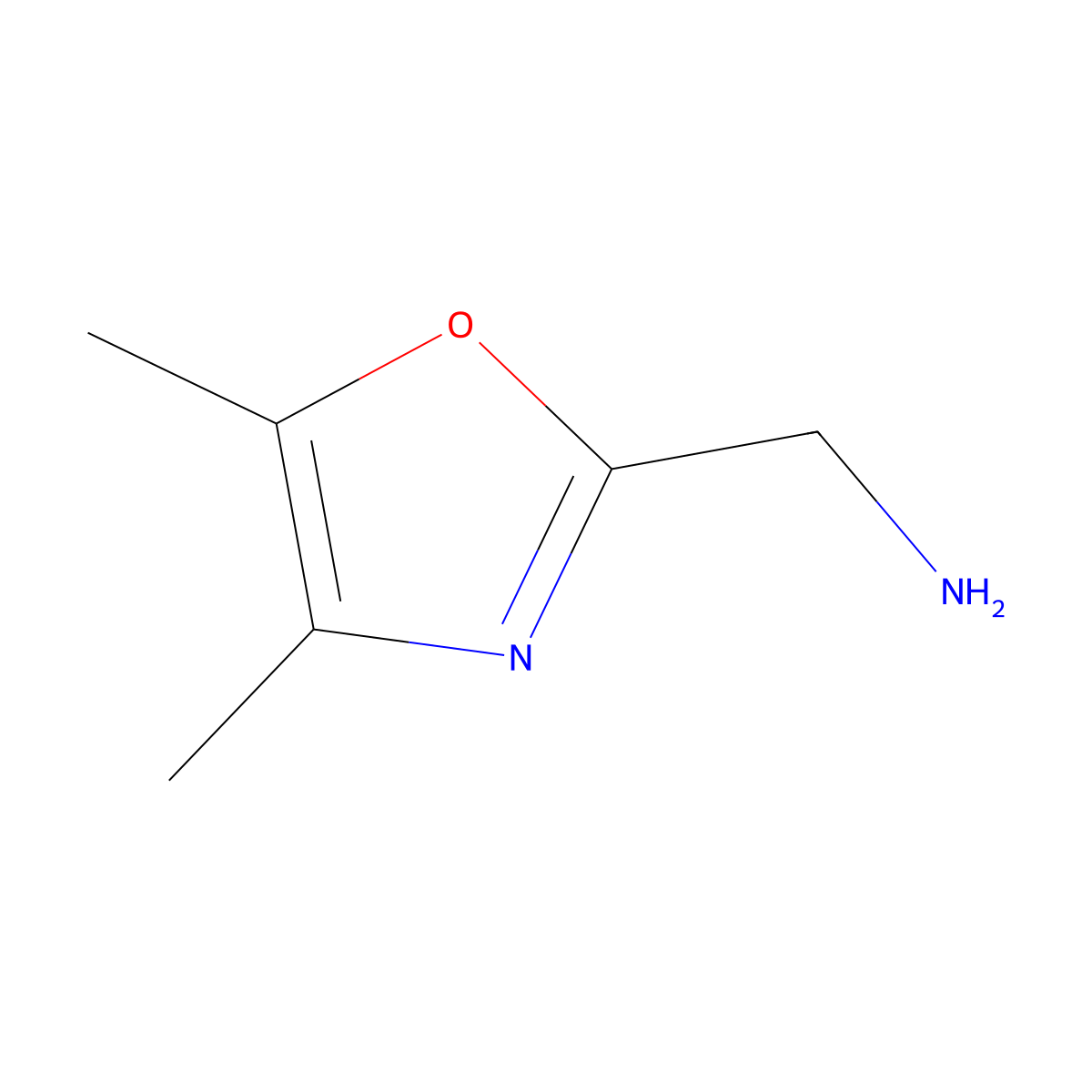 (4,5-Dimethyl-1,3-Oxazol-2-Yl)Methanamine molecular structure, CAS 1082266-72-5