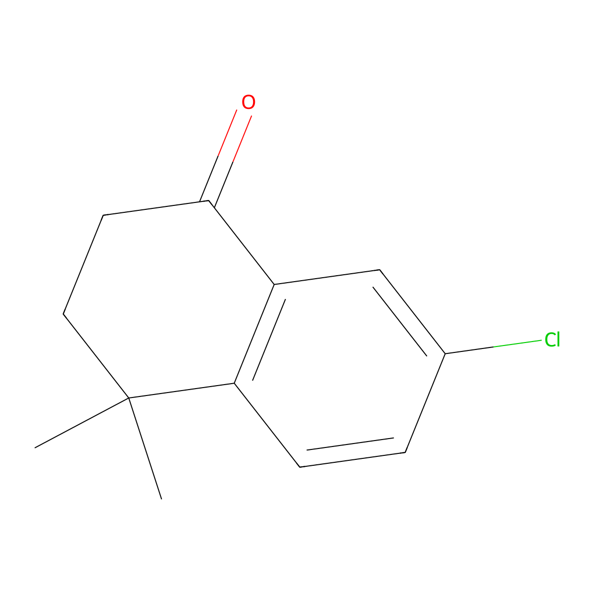 7-Chloro-4,4-dimethyl-3,4-dihydronaphthalen-1(2H)-one molecular structure, CAS 1082267-76-2