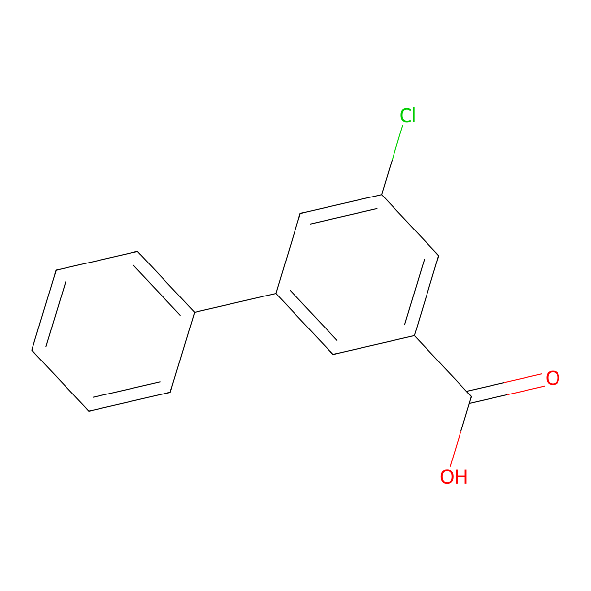 5-Chloro-3-phenylbenzoic acid molecular structure, CAS 1082283-43-9