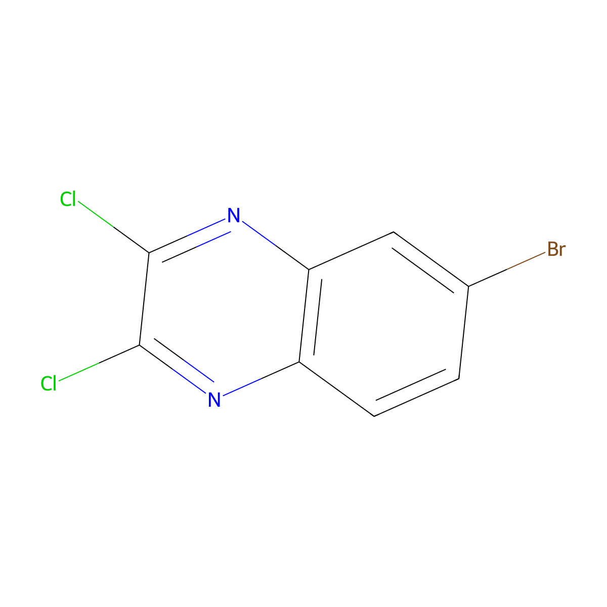 6-Bromo-2,3-dichloroquinoxaline molecular structure, CAS 108229-82-9