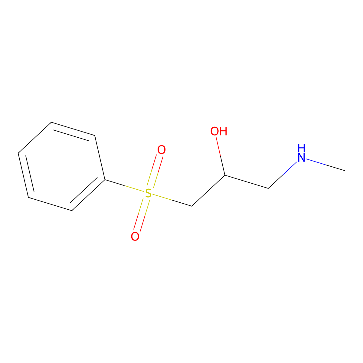 1-(Benzenesulfonyl)-3-(methylamino)propan-2-ol molecular structure, CAS 1082293-31-9