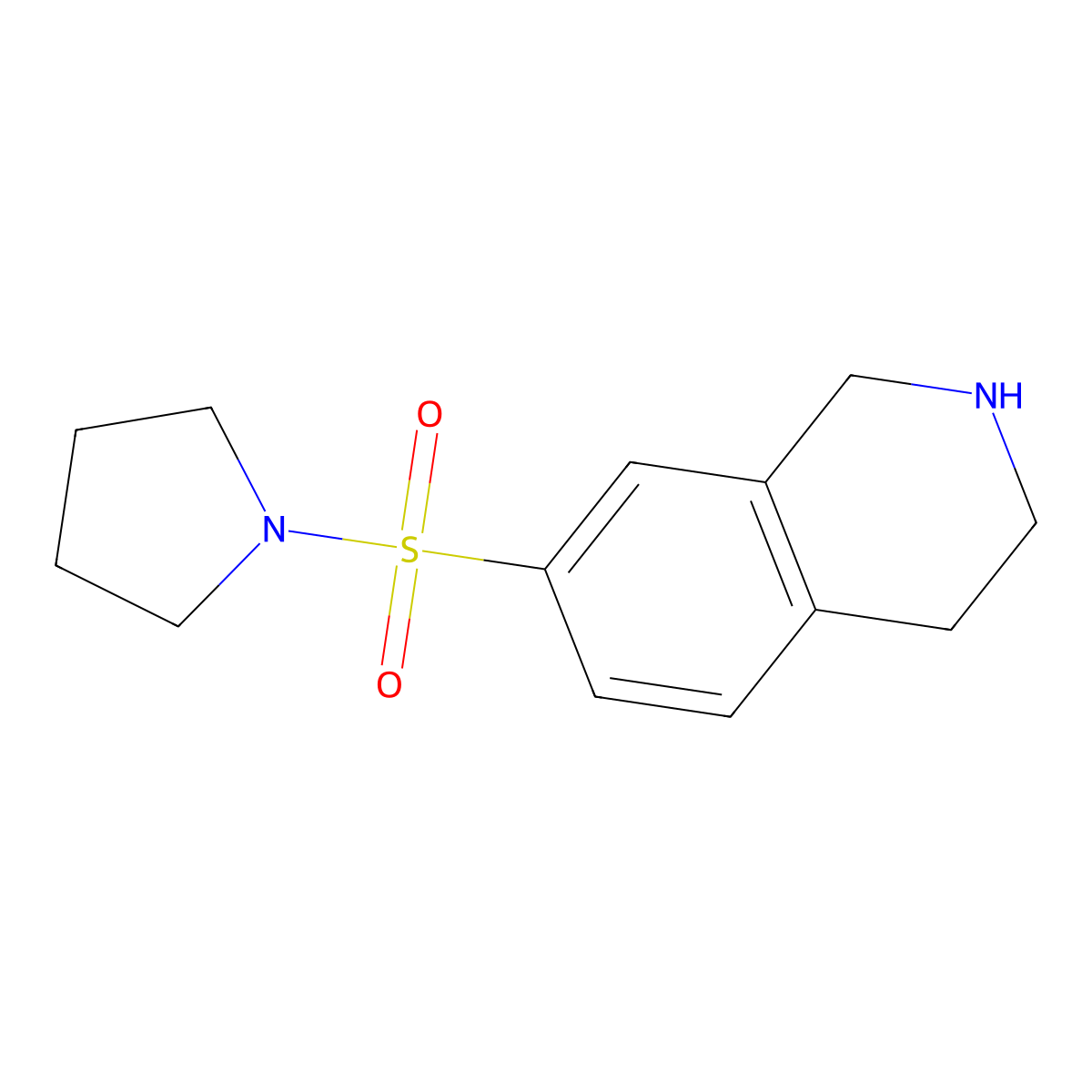 7-(Pyrrolidine-1-sulfonyl)-1,2,3,4-tetrahydroisoquinoline molecular structure, CAS 1082315-88-5