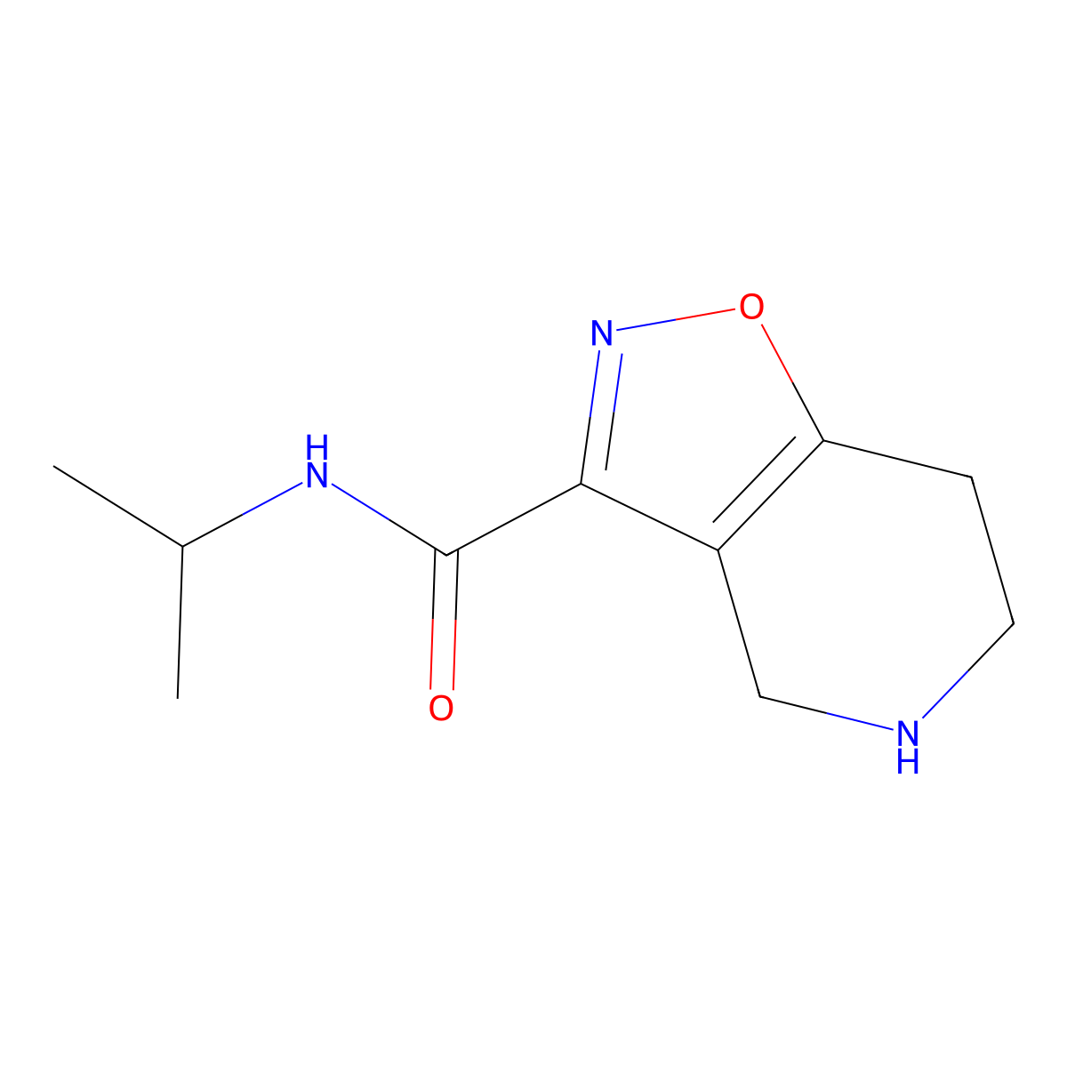 N-Isopropyl-4,5,6,7-tetrahydroisoxazolo[4,5-c]pyridine-3-carboxamide molecular structure, CAS 1082328-56-0