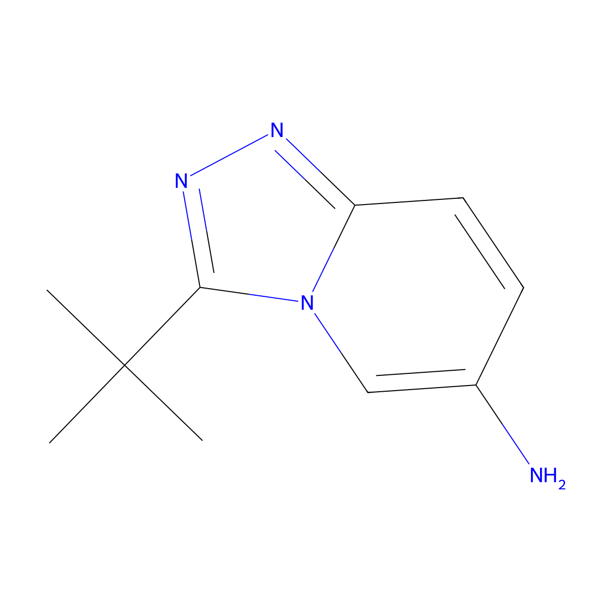 3-tert-Butyl-[1,2,4]triazolo[4,3-a]pyridin-6-amine molecular structure, CAS 1082346-08-4