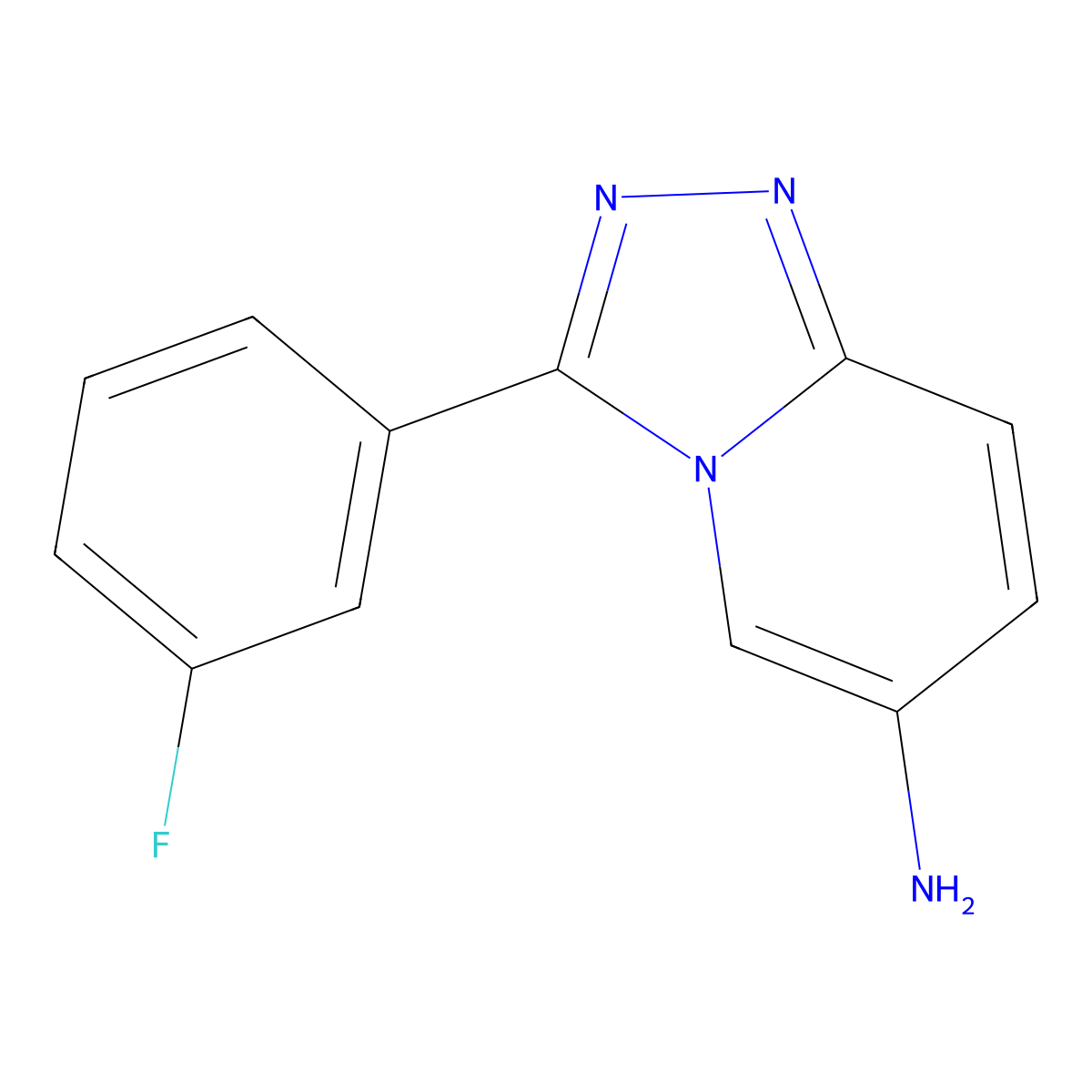 3-(3-Fluorophenyl)-[1,2,4]triazolo[4,3-a]pyridin-6-amine molecular structure, CAS 1082346-14-2
