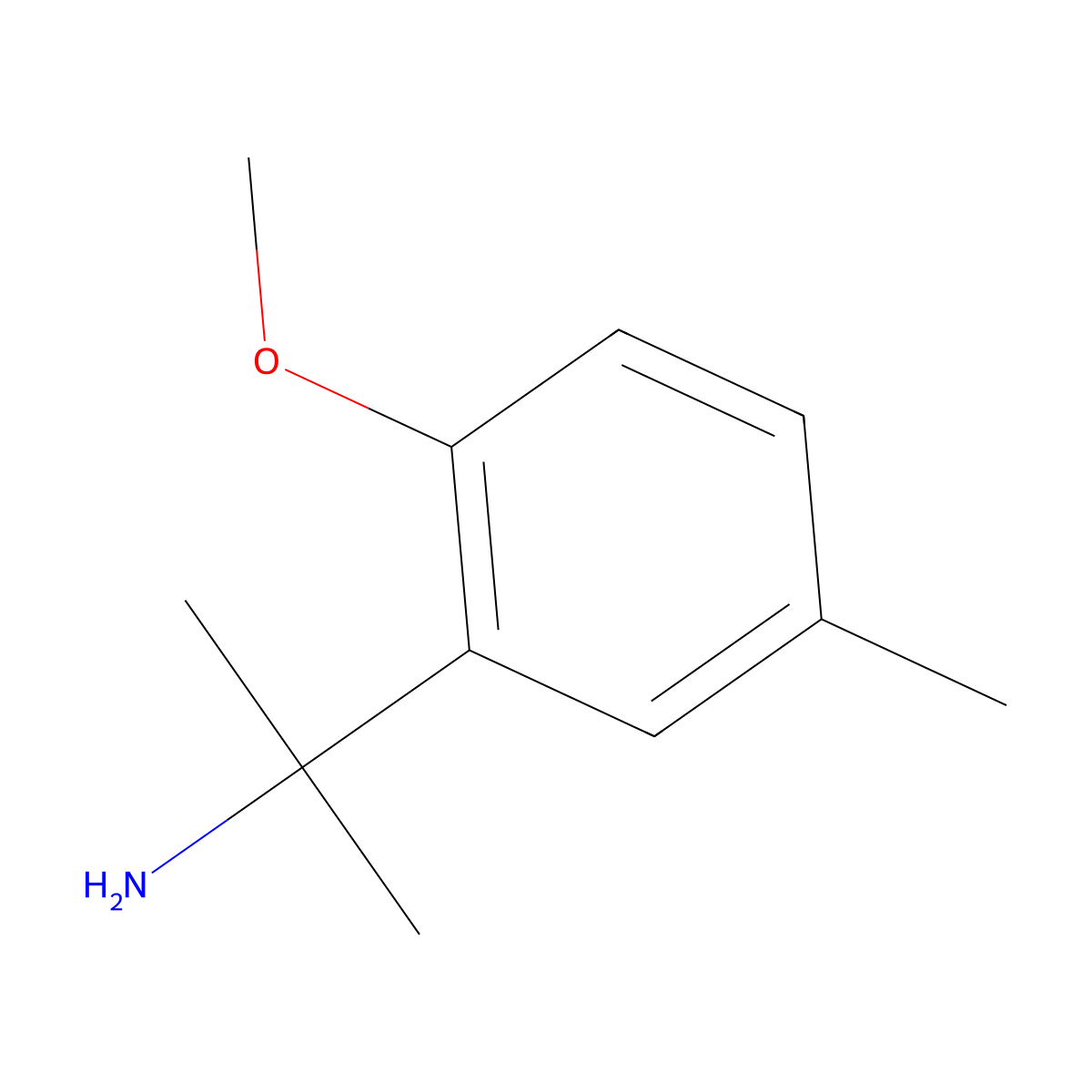 2-(2-Methoxy-5-methylphenyl)propan-2-amine molecular structure, CAS 1082355-28-9