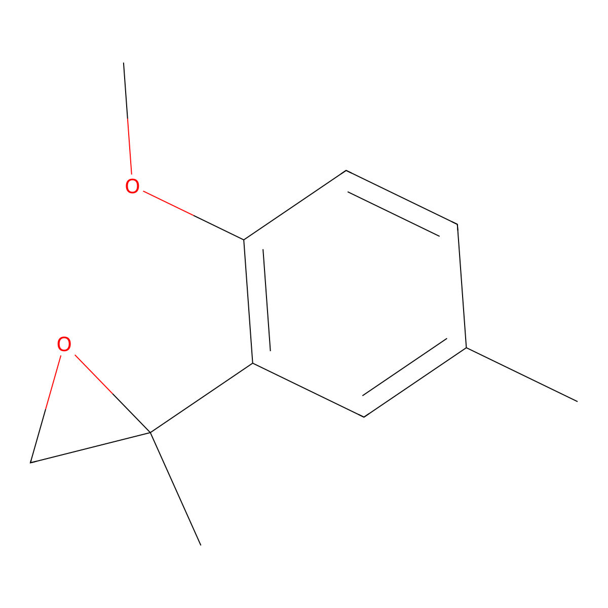 2-(2-Methoxy-5-methylphenyl)-2-methyloxirane molecular structure, CAS 1082363-82-3