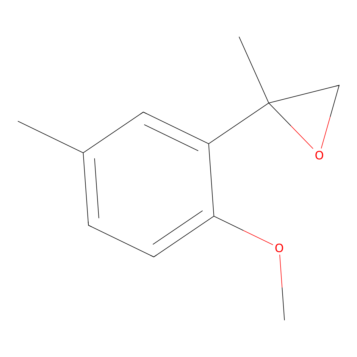 2-(2-Methoxy-5-methylphenyl)-2-methyloxirane molecular structure, CAS 1082363-82-3