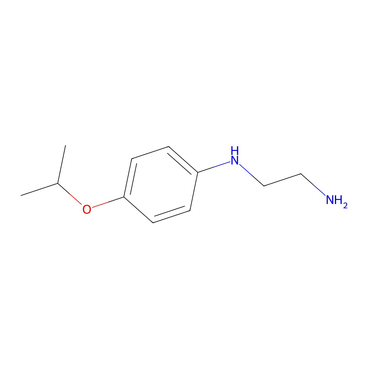 n1-[4-(Propan-2-yloxy)phenyl]ethane-1,2-diamine molecular structure, CAS 1082371-77-4