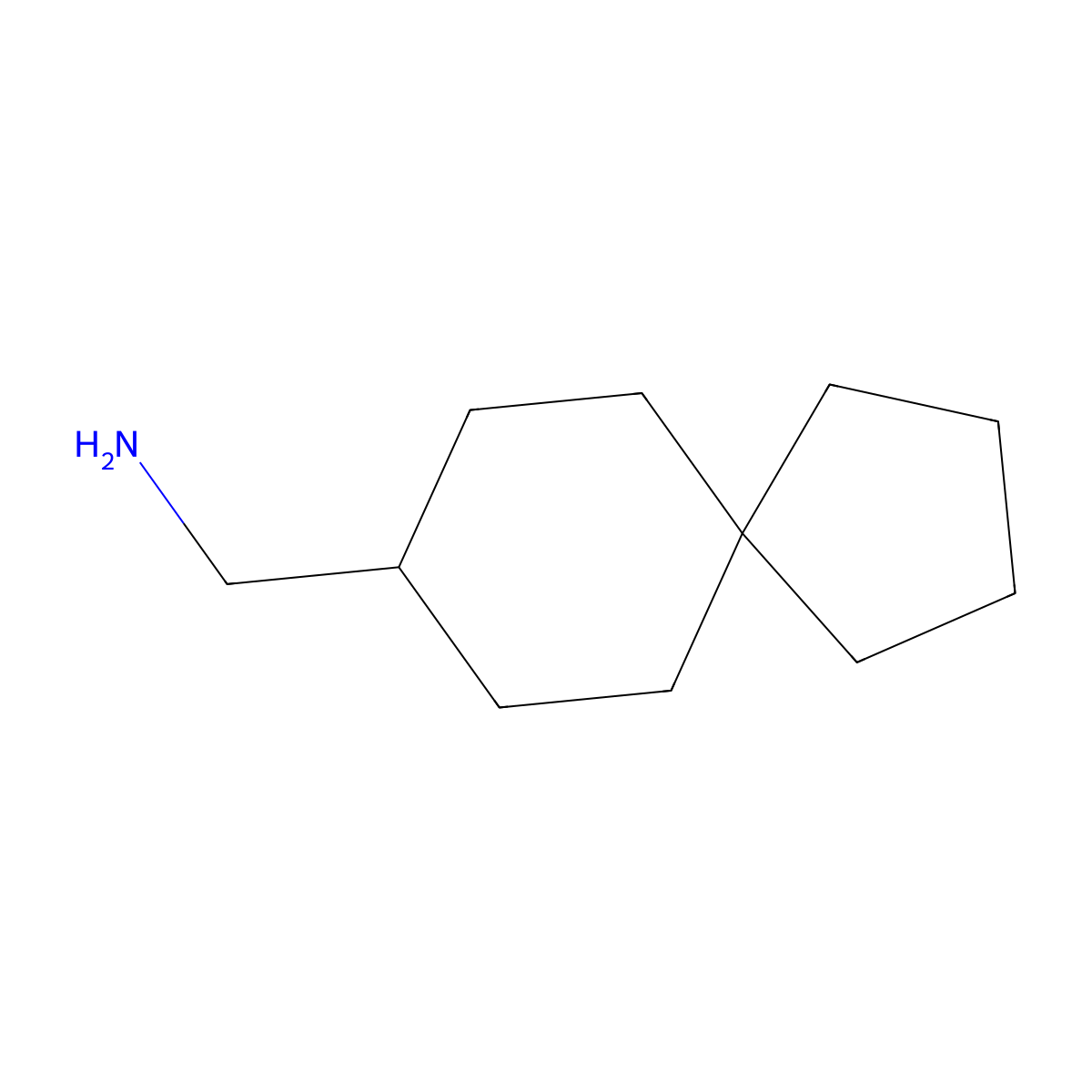 {Spiro[4.5]decan-8-yl}methanamine molecular structure, CAS 1082373-86-1