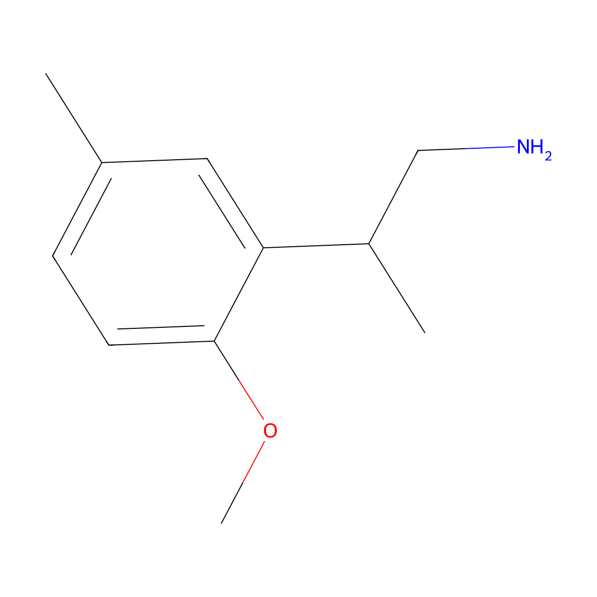 2-(2-Methoxy-5-methylphenyl)propan-1-amine molecular structure, CAS 1082378-21-9