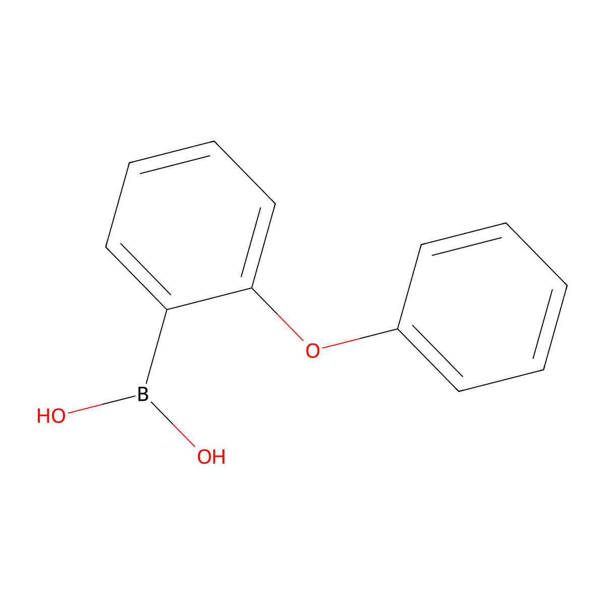 (2-Phenoxyphenyl)boronic acid molecular structure, CAS 108238-09-1