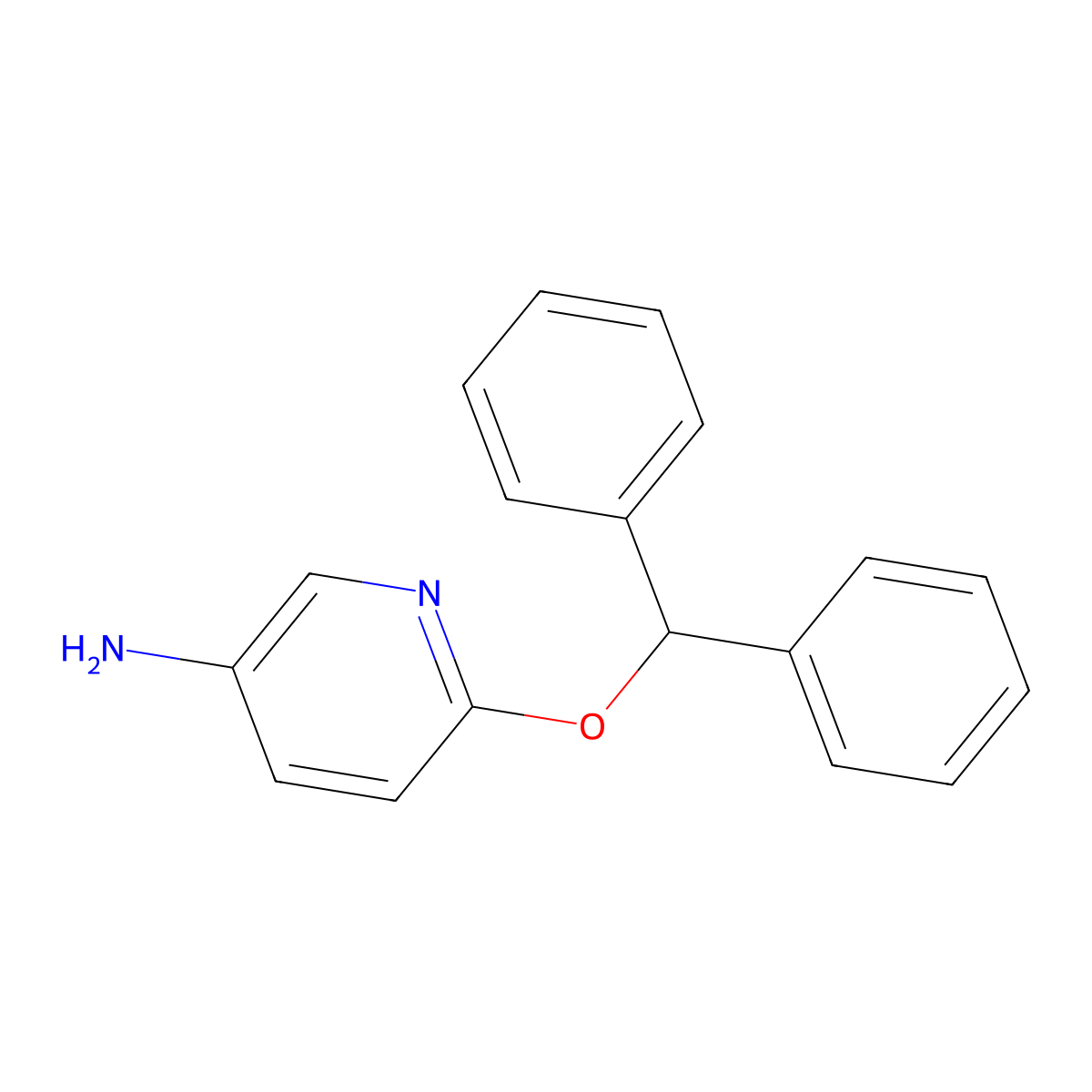6-(Diphenylmethoxy)pyridin-3-amine molecular structure, CAS 1082384-93-7