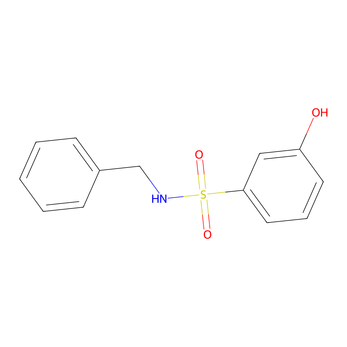 N-Benzyl-3-hydroxybenzene-1-sulfonamide molecular structure, CAS 1082398-48-8