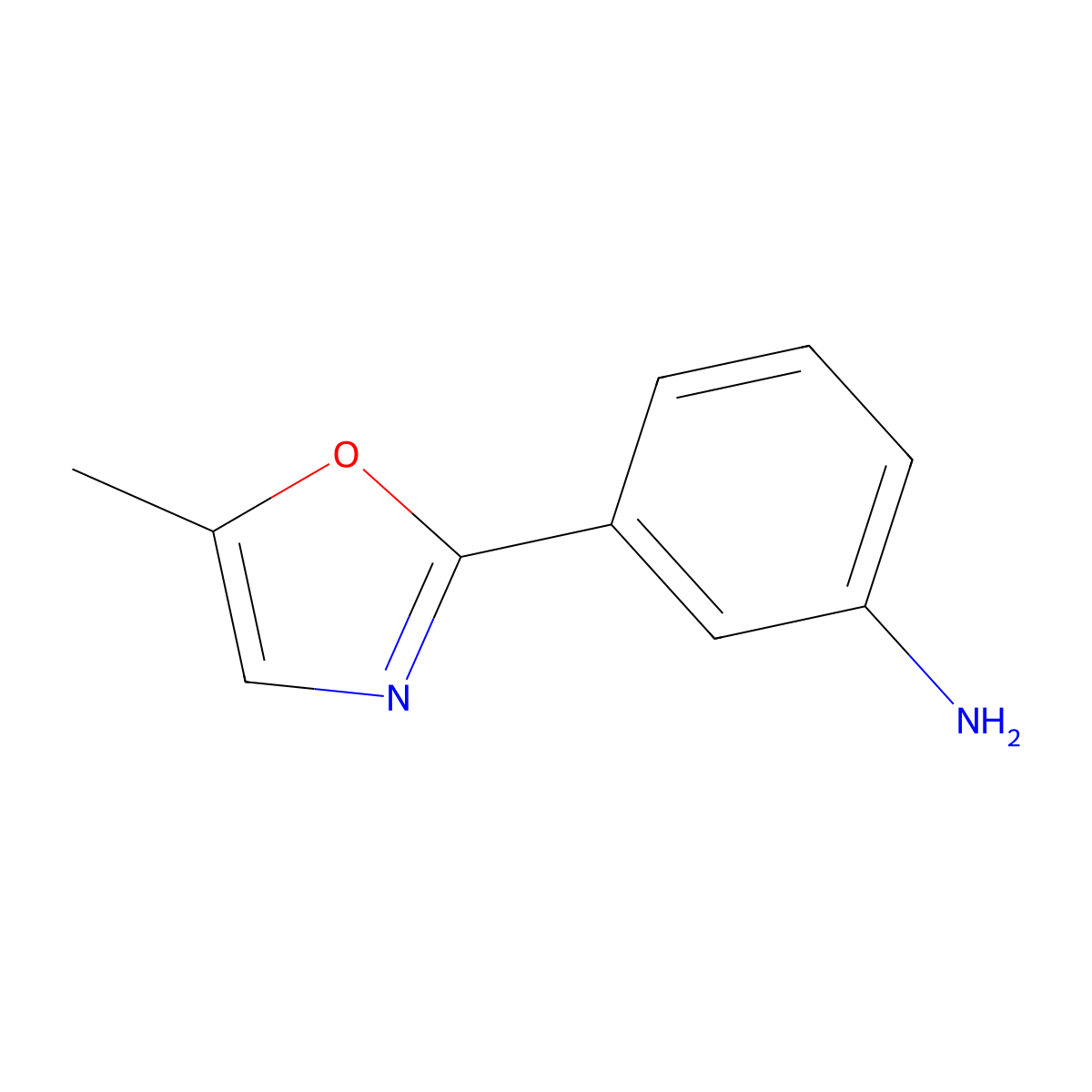 3-(5-Methyl-1,3-oxazol-2-yl)aniline molecular structure, CAS 1082398-99-9