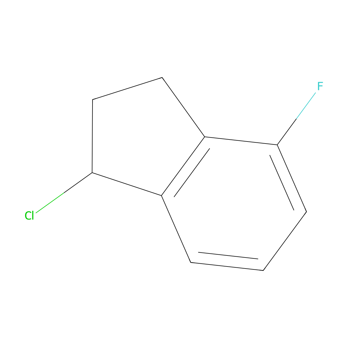 1-chloro-4-fluoro-2,3-dihydro-1H-indene molecular structure, CAS 1082399-60-7