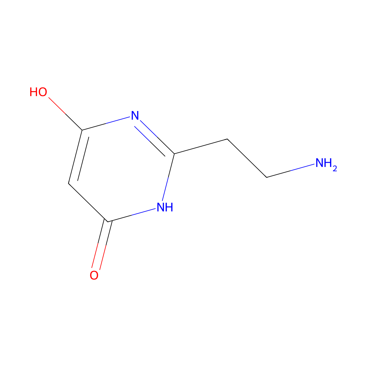 2-(2-Aminoethyl)pyrimidine-4,6-diol molecular structure, CAS 1082402-61-6