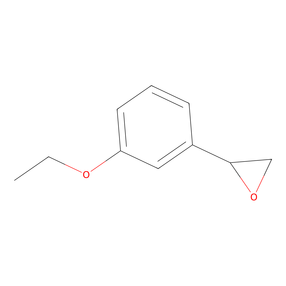 2-(3-Ethoxyphenyl)oxirane molecular structure, CAS 1082407-55-3