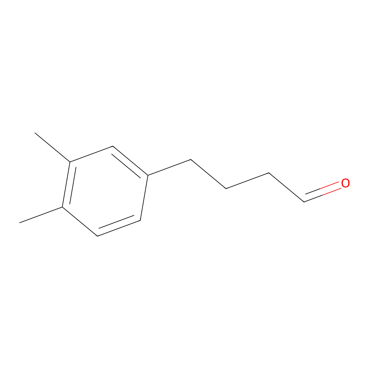 4-(3,4-Dimethylphenyl)butanal molecular structure, CAS 1082435-13-9