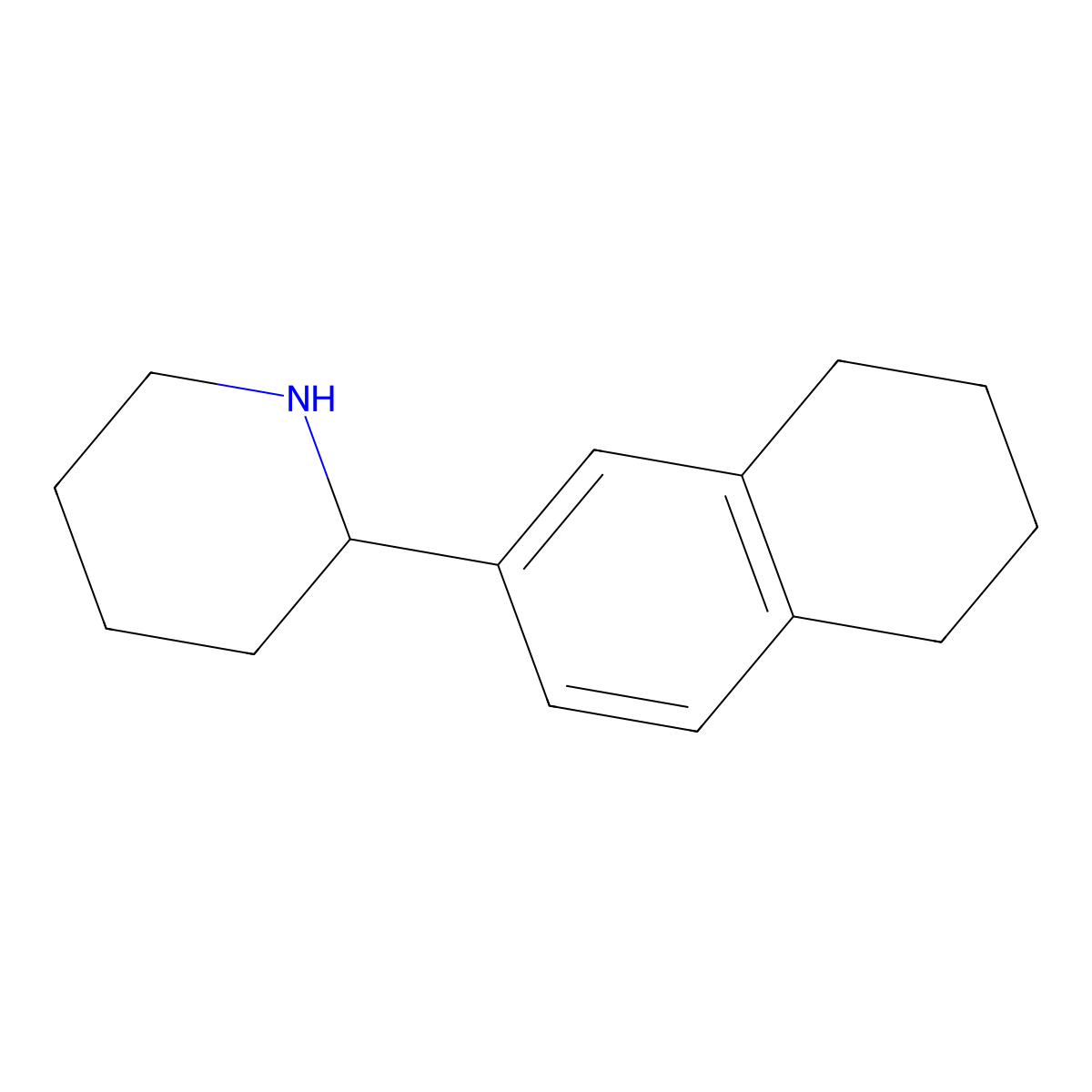 2-(5,6,7,8-Tetrahydronaphthalen-2-yl)piperidine molecular structure, CAS 1082458-46-5