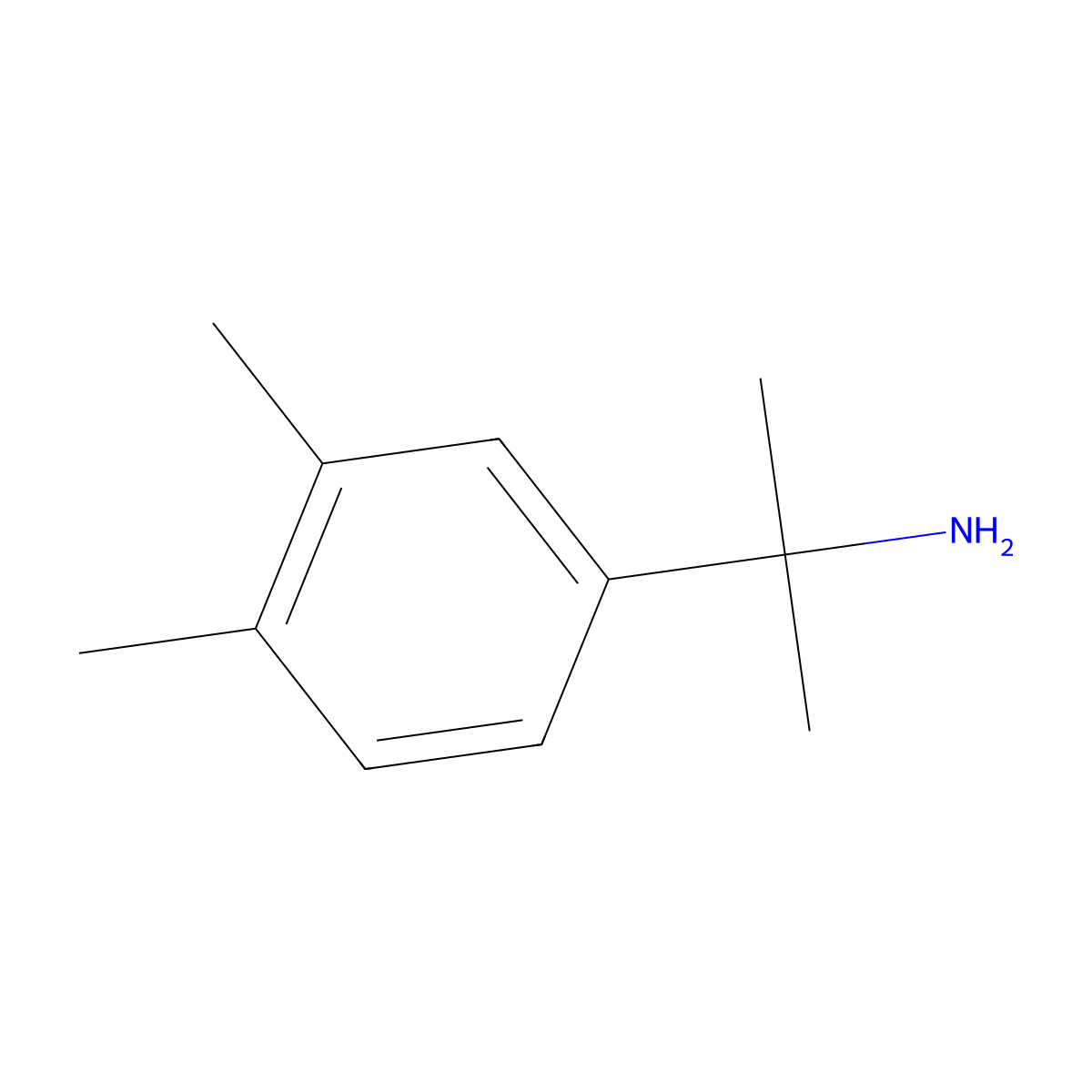 2-(3,4-Dimethylphenyl)propan-2-amine molecular structure, CAS 1082458-56-7